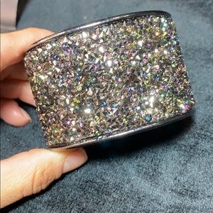 Rhinestone bangle bracelet
